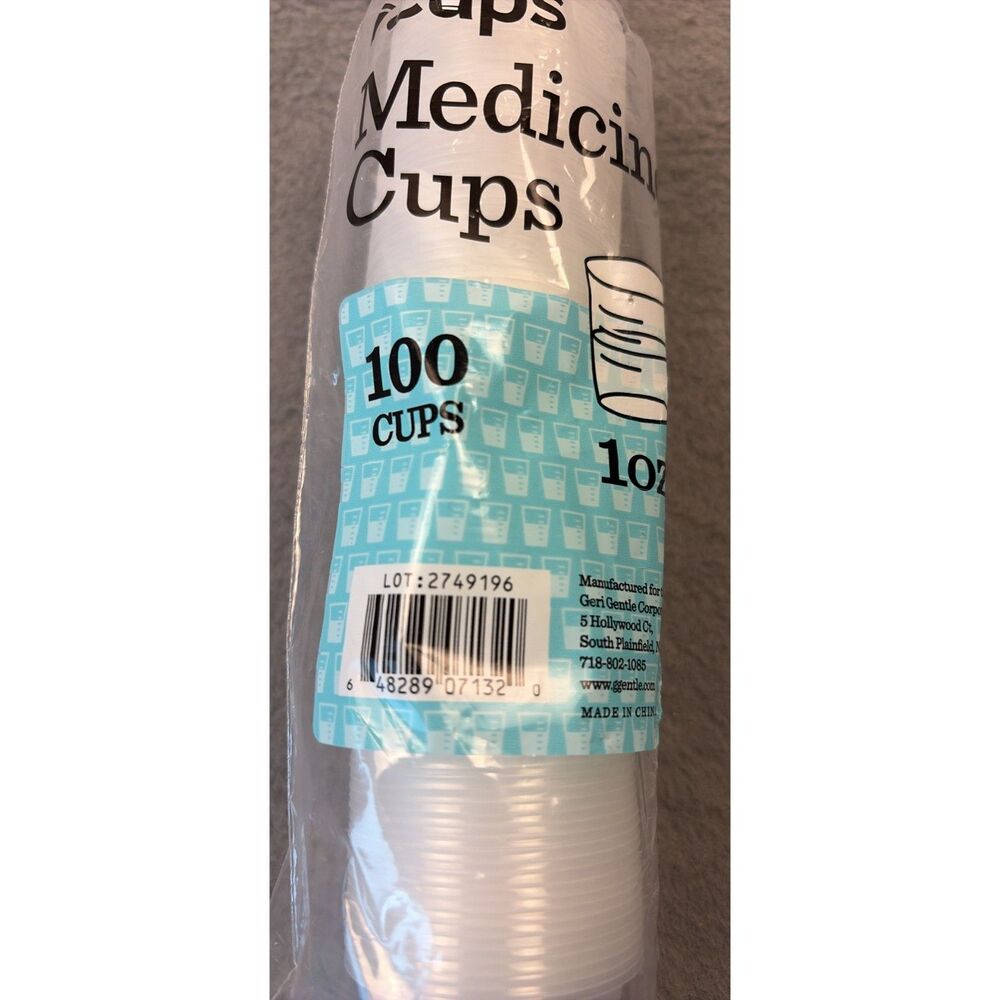 Geri Gentle 1oz Medicine Cups - 100 Count